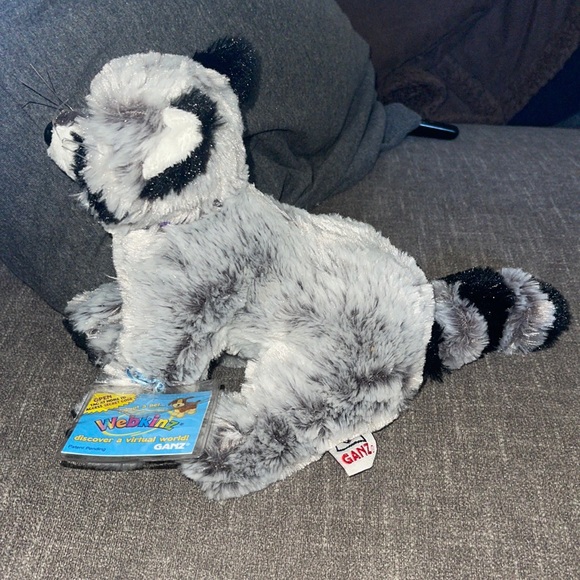 WEBKINZ Ganz RACCOON RETIRED HM143 w/hang &but Tag No Code plush stuffed animal - Picture 8 of 16